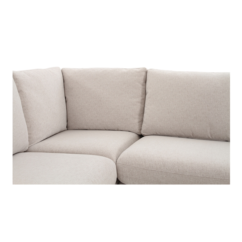 Moe's Home Collection Fable Modular Sectional Fabric Beige