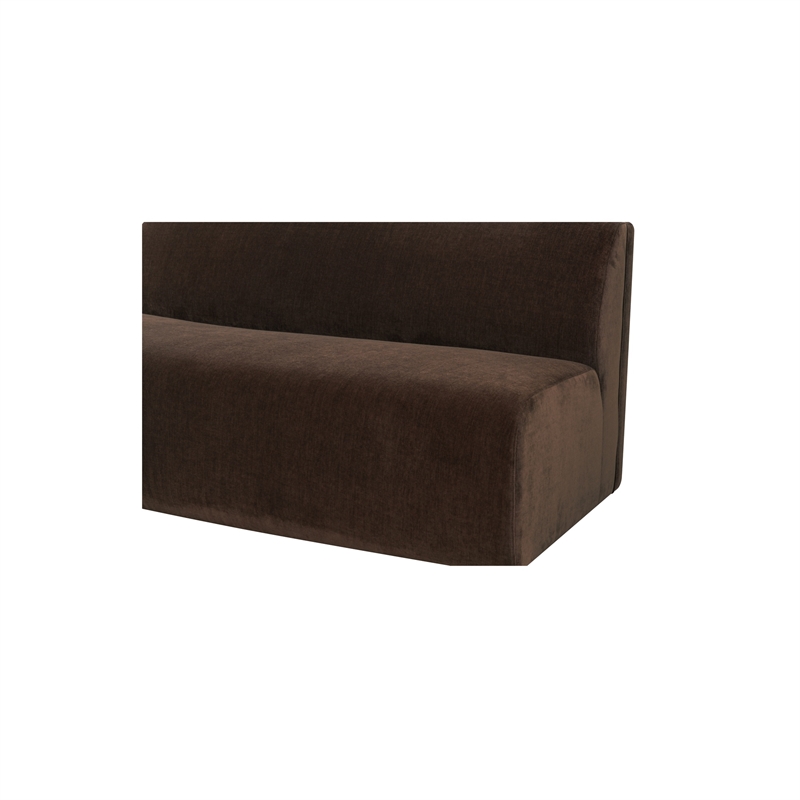 Moe's Home Collection Naomi Modular Sofa Fabric Brown