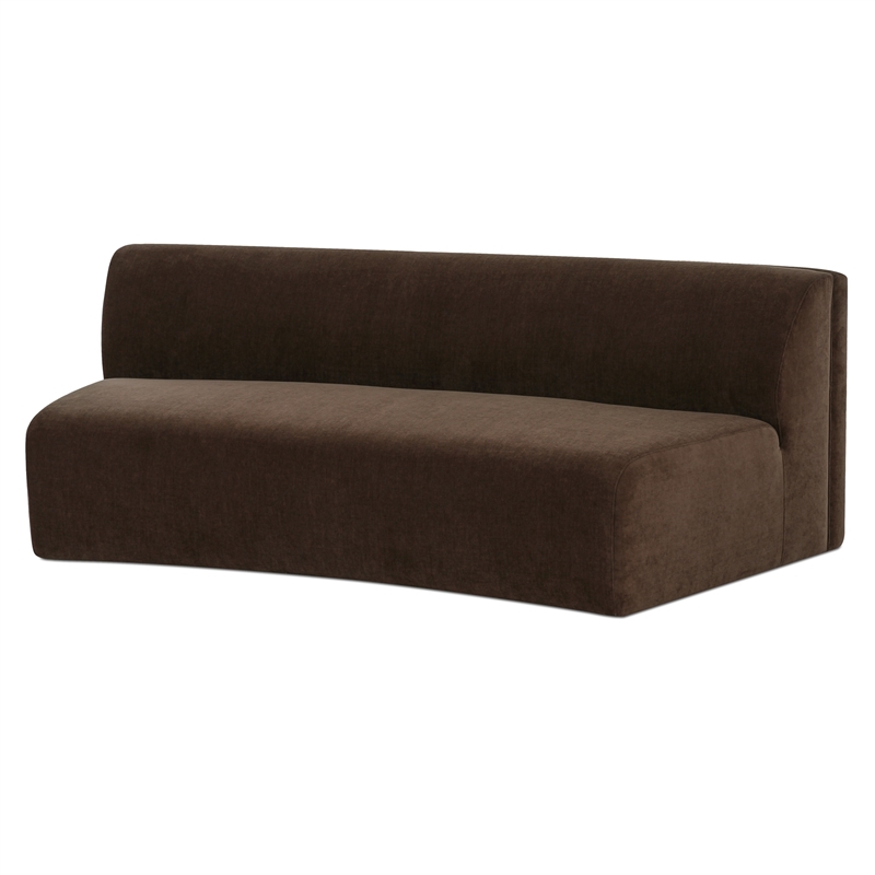 Moe's Home Collection Naomi Modular Sofa Fabric Brown
