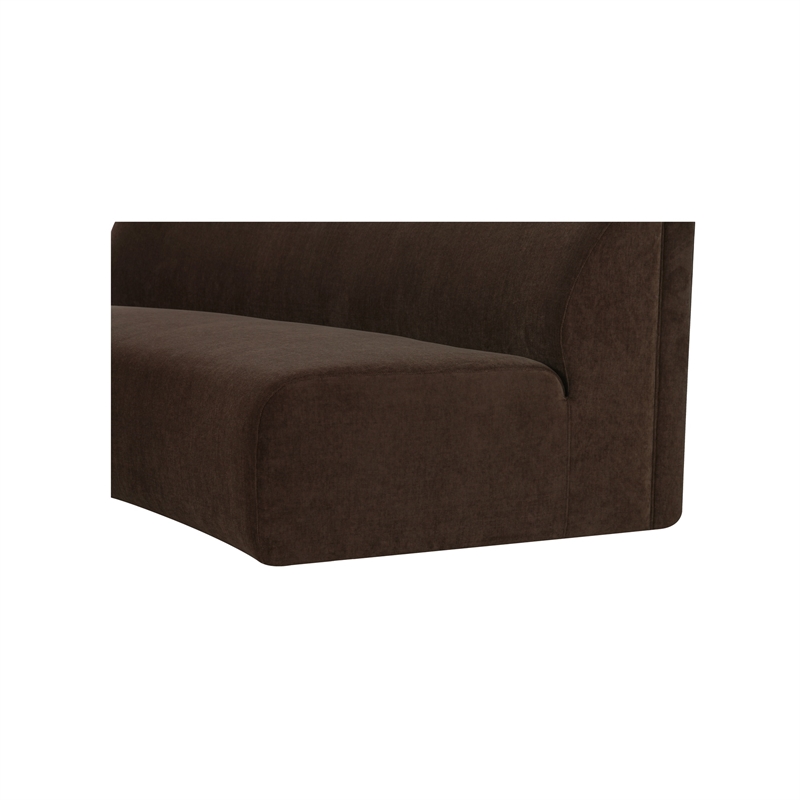Moe's Home Collection Naomi Modular Sofa Fabric Brown