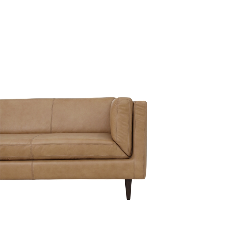 Moe's Home Collection Woods Sofa Leather Brown