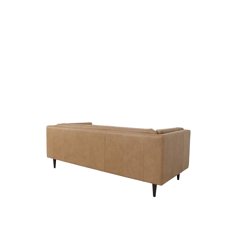 Moe's Home Collection Woods Sofa Leather Brown