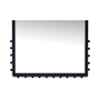 Moe's Home Collection Figaro Mirror Metal Black