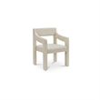 Moe's Home Collection Elise Dining Chair Fabric Gray