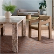 Moe's Home Collection Elise Dining Chair Fabric Brown