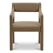 Moe's Home Collection Elise Dining Chair Fabric Brown