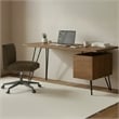 Moe's Home Collection Sally Office Chair Fabric White