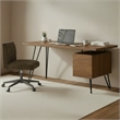 Moe's Home Collection Sally Office Chair Fabric White