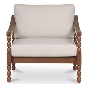 Moe's Home Collection Delilah Outdoor Chair Wood Brown
