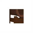 Moe's Home Collection Savanna Outdoor Chair Wood Brown