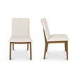 Moe's Home Collection Demi Dining Chair Fabric White