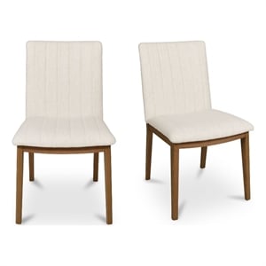 Moe's Home Collection Demi Dining Chair Fabric White