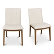 Moe's Home Collection Demi Dining Chair Fabric White