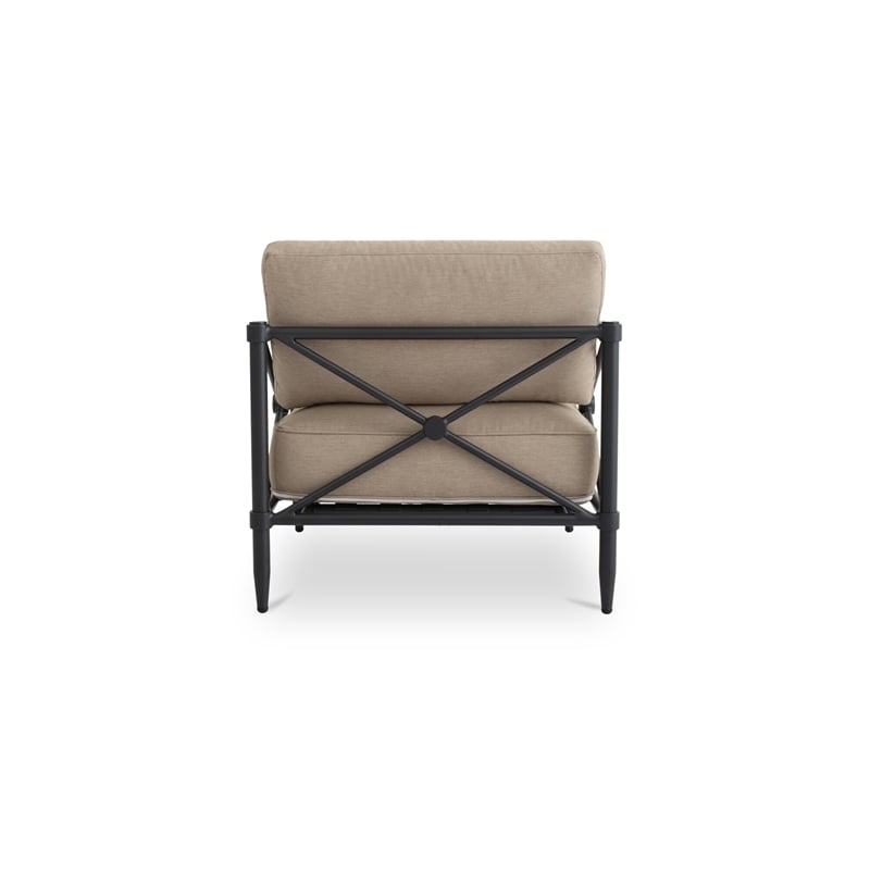 Moe's Home Collection Willow Outdoor Chair Fabric Brown