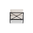Moe's Home Collection Willow Outdoor Chair Fabric White