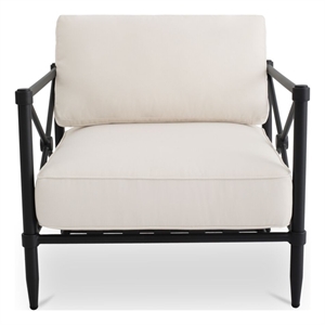 Moe's Home Collection Willow Outdoor Chair Fabric White
