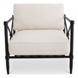 Moe's Home Collection Willow Outdoor Chair Fabric White