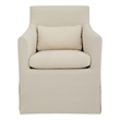 Moe's Home Collection Lydia Outdoor Chair Fabric White