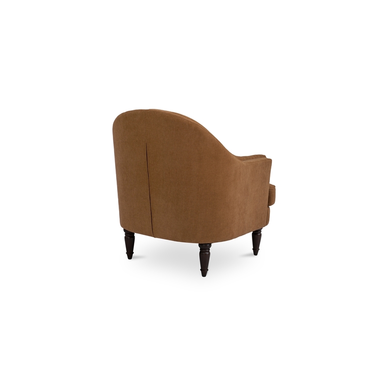 Moe's Home Collection Pandora Accent Chair Fabric Brown