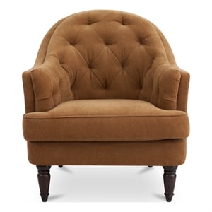 Moe's Home Collection Pandora Accent Chair Fabric Brown