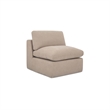 Moe's Home Collection Cates Slipper Chair Fabric Beige
