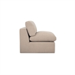 Moe's Home Collection Cates Slipper Chair Fabric Beige
