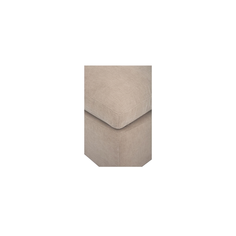 Moe's Home Collection Cates Slipper Chair Fabric Beige