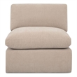 Moe's Home Collection Cates Slipper Chair Fabric Beige