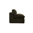 Moe's Home Collection Cates Slipper Chair Fabric Green