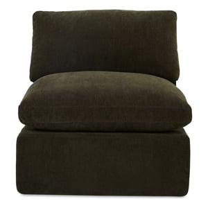 Moe's Home Collection Cates Slipper Chair Fabric Green