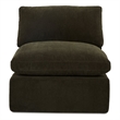 Moe's Home Collection Cates Slipper Chair Fabric Green