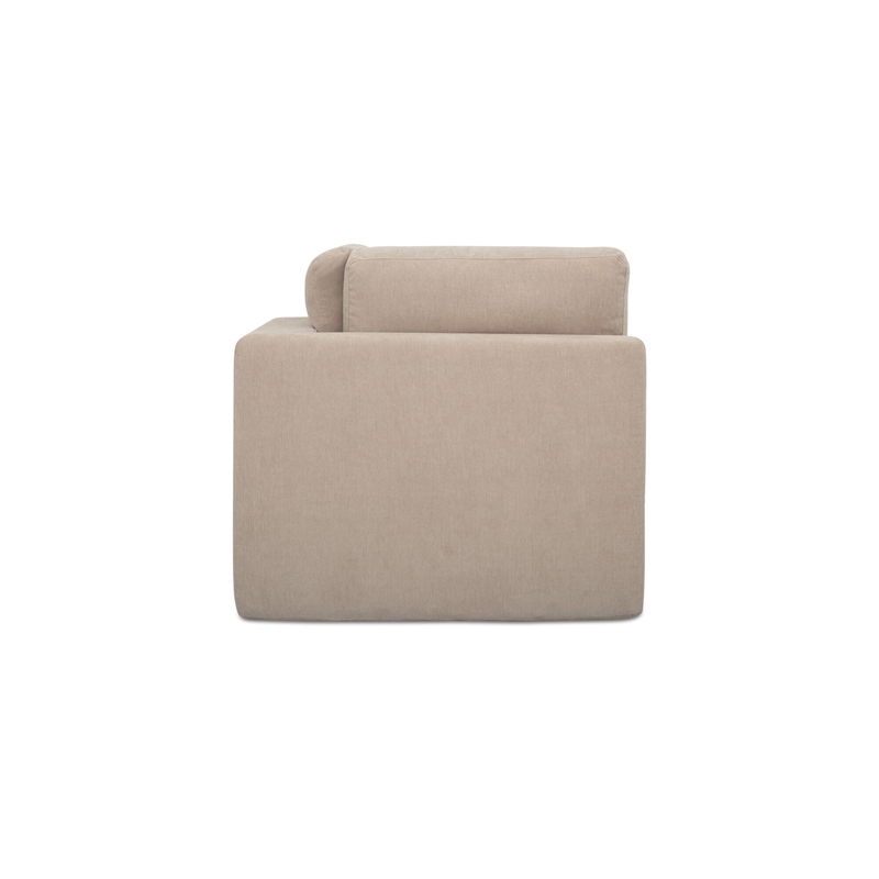Moe's Home Collection Cates Corner Chair Fabric Beige