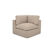 Moe's Home Collection Cates Corner Chair Fabric Beige