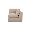 Moe's Home Collection Cates Corner Chair Fabric Beige