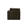 Moe's Home Collection Cates Corner Chair Fabric Green