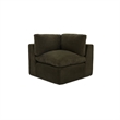 Moe's Home Collection Cates Corner Chair Fabric Green