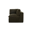 Moe's Home Collection Cates Corner Chair Fabric Green