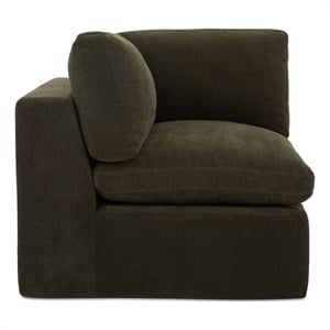 Moe's Home Collection Cates Corner Chair Fabric Green