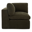 Moe's Home Collection Cates Corner Chair Fabric Green