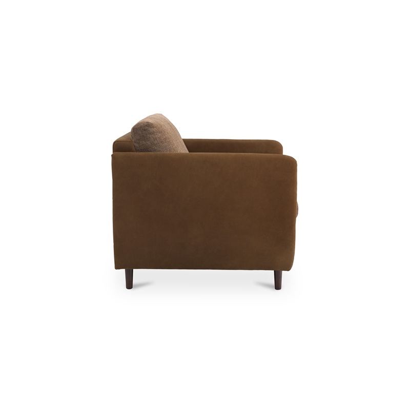 Moe's Home Collection Teller Accent Chair Fabric Brown
