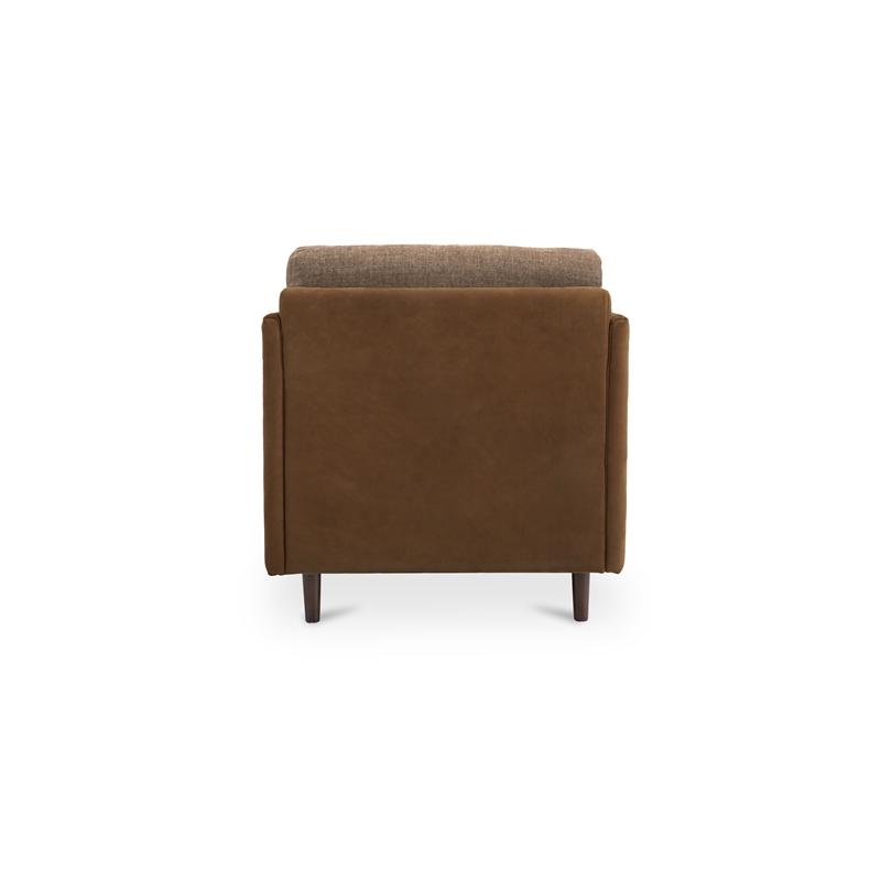 Moe's Home Collection Teller Accent Chair Fabric Brown