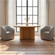 Moe's Home Collection Sandy Dining Chair Fabric Gray