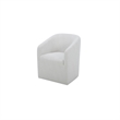 Moe's Home Collection Sandy Dining Chair Fabric White