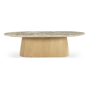 Moe's Home Collection Carly Coffee Table Stone Beige