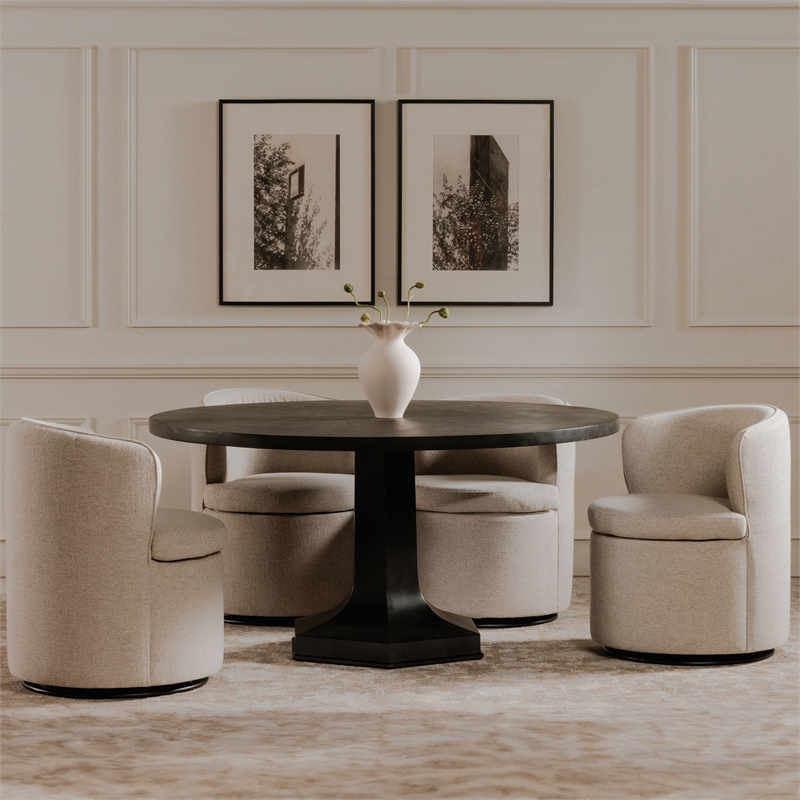 Moe's Home Collection Ethan Dining Table Metal Black