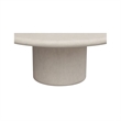 Moe's Home Collection Frida Outdoor Coffee Table Concrete White