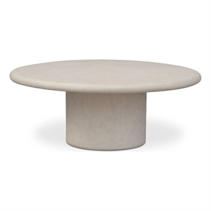 Moe's Home Collection Frida Outdoor Coffee Table Concrete White