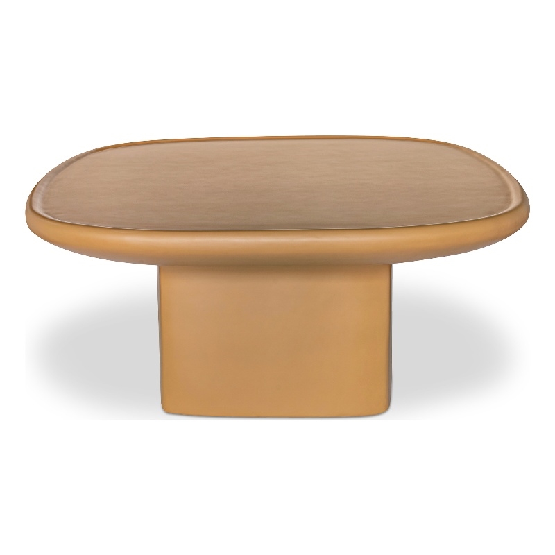 Moe's Home Collection Manon Outdoor Coffee Table Concrete Yellow