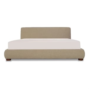 Moe's Home Collection Beau Storage Beds Fabric Beige