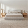 Moe's Home Collection Beau Storage Beds Fabric Gray